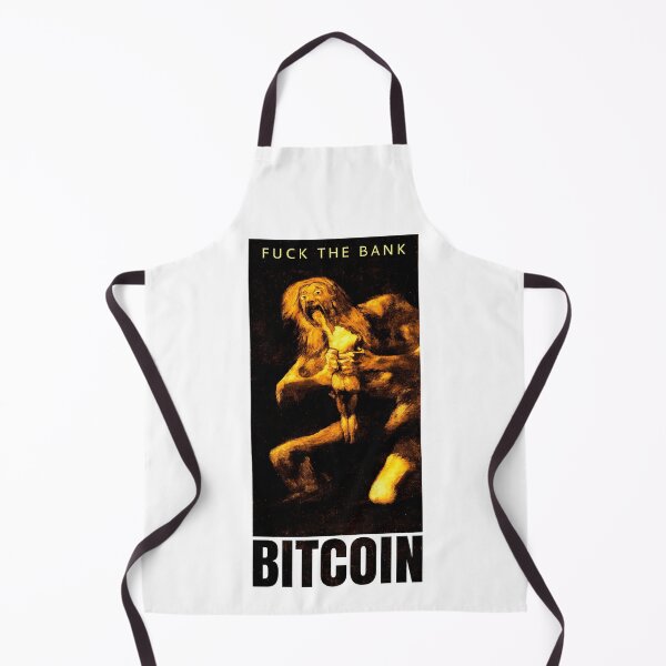 Artikelvorschau, Scheiß auf die Bank! - Kaufe Bitcoin! Weißer Hintergrund. entworfen und verkauft von PrintPit.