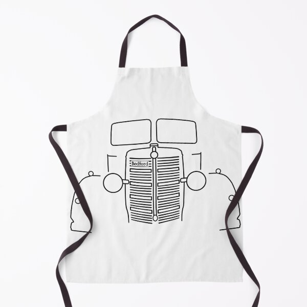 Item preview, 1940s vintage Bedford lorry outline graphic (black) designed and sold by soitwouldseem.