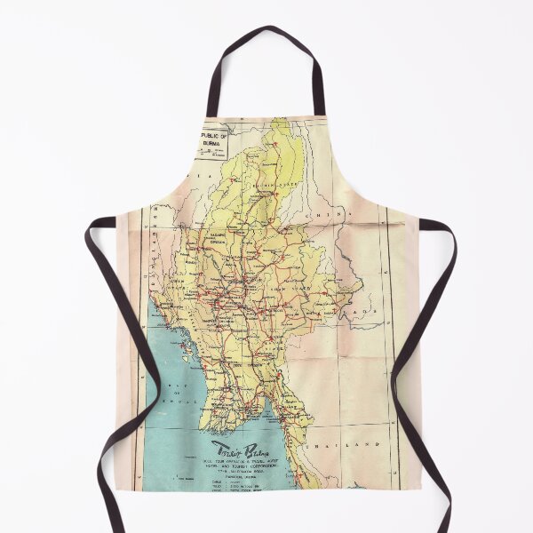 Item preview, Vintage Map of Burma / Myanmar designed and sold by Speckle.