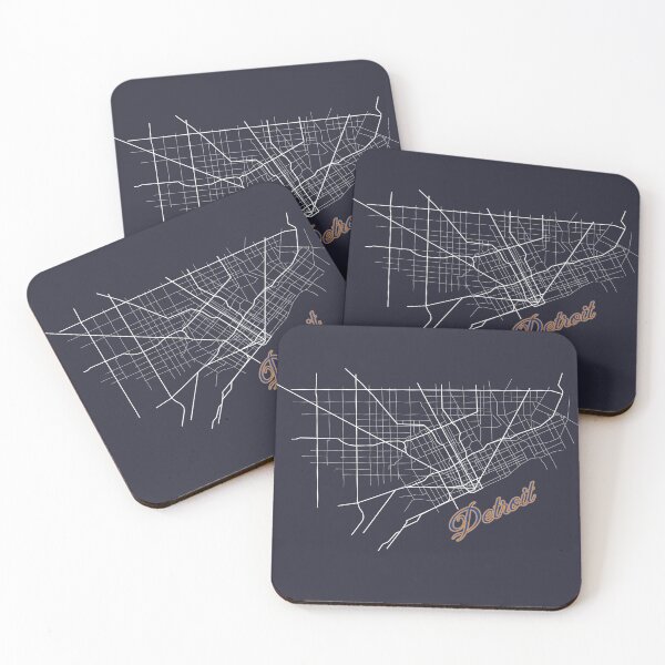 Item preview, Detroit City Map designed and sold by screaminggoat.