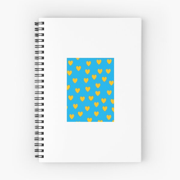 Item preview, yellow hearts, with a blue background designed and sold by honeyychicken.