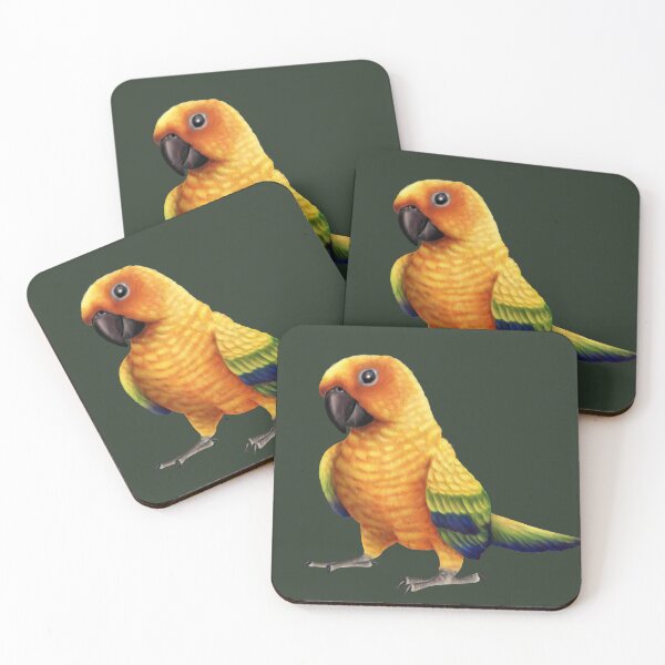 Item preview, Sun Conure - cute parrot designed and sold by Mehu.