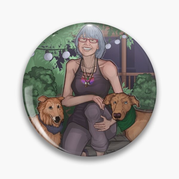 Item preview, Bubbe With Dogs Scene designed and sold by ssheftel.