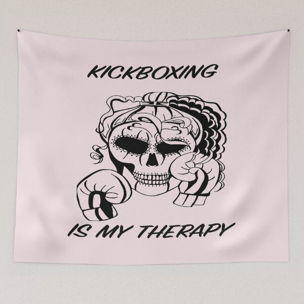 Item preview, Kickboxing - kick boxer - women boxing - girl boxing - boxing gloves designed and sold by IslesArt.