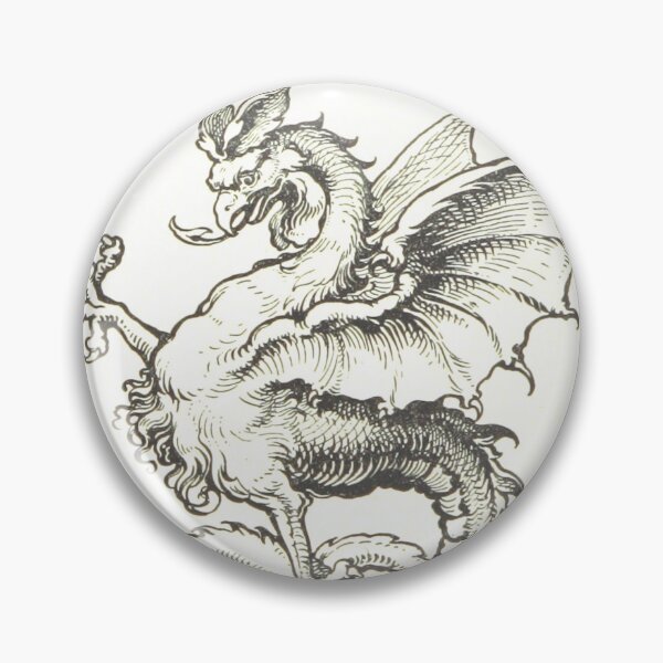 Item preview, Vintage Cockatrice illustration designed and sold by Vintage Designs +.