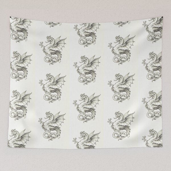 Item preview, Vintage Cockatrice illustration designed and sold by Vintage Designs +.