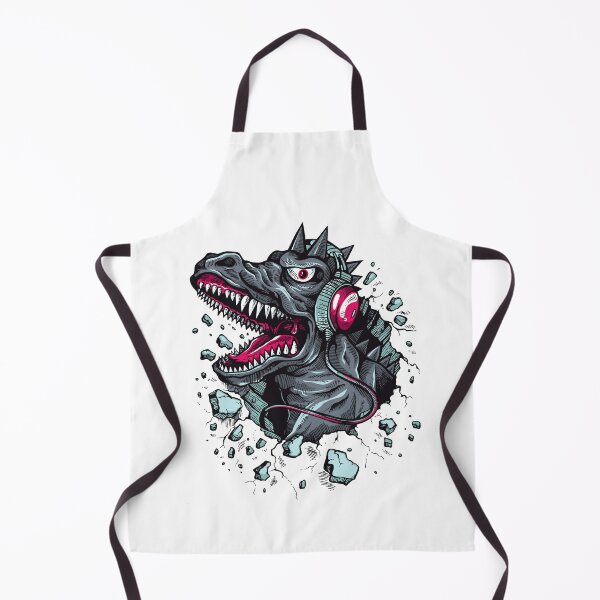 Item preview, Arsenic Druck Dino with Headphones designed and sold by BALONROSU.