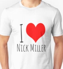 I Love Nick Miller 2 Slim Fit T-Shirt