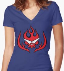 Tengen Toppa Gurren Lagann - Team Dai Gurren Logo Women's Fitted V-Neck T-Shirt