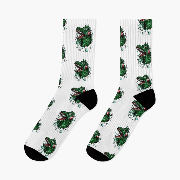 Item preview, Dino with Headphones Green British Racing designed and sold by BALONROSU.