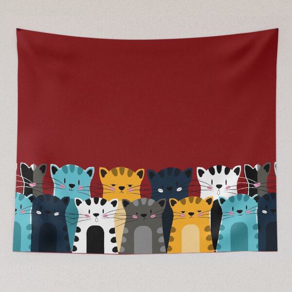 Item preview, Cat Expression Red designed and sold by ranadigipaint.