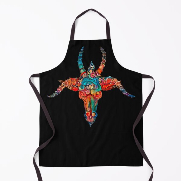 Item preview, Psychedelic demon head Baphomet designed and sold by PrintPit.