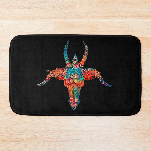 Item preview, Psychedelic demon head Baphomet designed and sold by PrintPit.