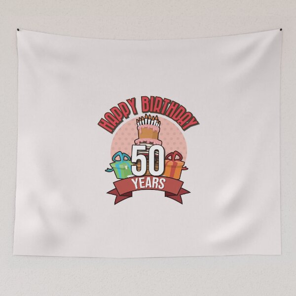 Item preview, 50 years - Happy birthday designed and sold by Cutebutfunny.