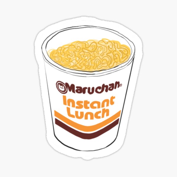 "cup of noodles" Sticker for Sale by heyitsdhera | Redbubble