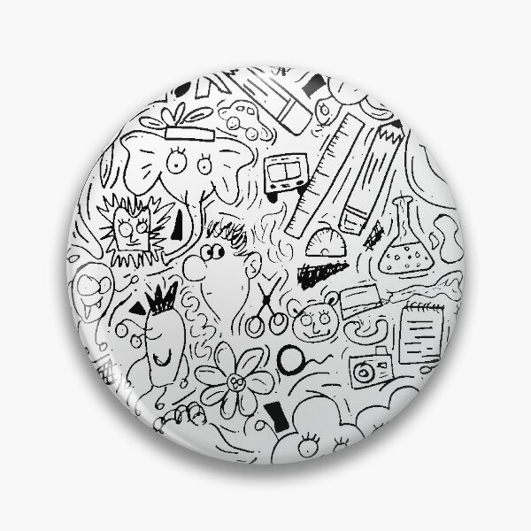 Item preview, Black and White Cartoon Doodles designed and sold by sneha-jain-02.