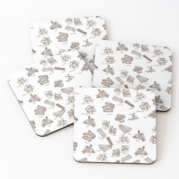 Item preview, Types of Pasta Pattern for Italian Food Lovers designed and sold by ravishdesigns.
