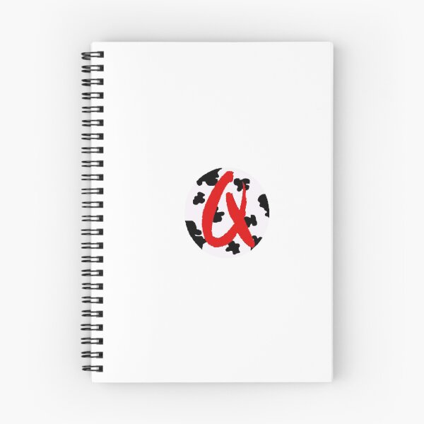 Item preview, red letter Q inside cow print circle  designed and sold by shaynaaaa.