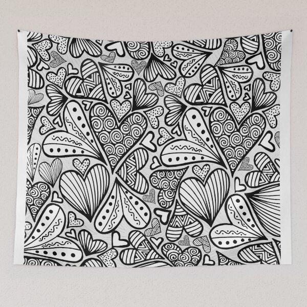 Item preview, Zentangle Inspired Art Heart designed and sold by REApparelCo.
