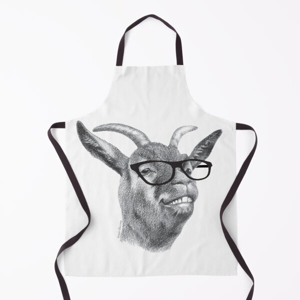 Item preview, Smiling Hipster Goat Sketch designed and sold by IconicTee.