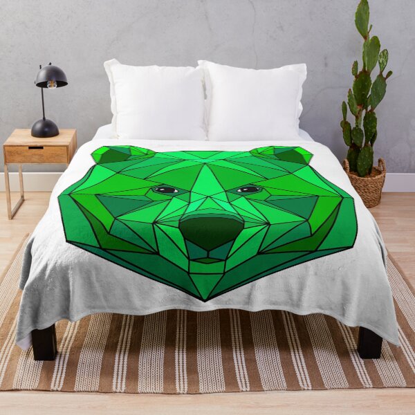 Item preview, Geometric Bear - Green designed and sold by Geometricshow.