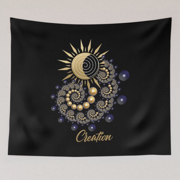 Item preview, Creation - Fibonacci Golden Spiral Sun designed and sold by ColorfulMystic.