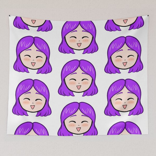 Item preview, Purple Chibi Girl designed and sold by SoybeanTomato.