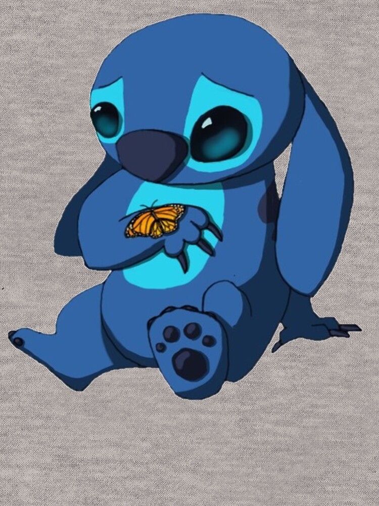 "Stitch with Butterfly" Lightweight Hoodie for Sale by Aquanight101
