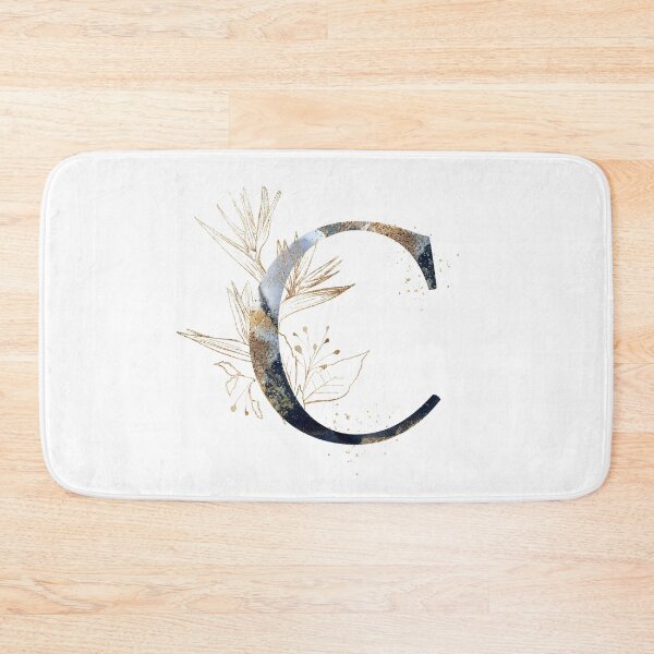 Item preview, Floral Initial Letter C, Monogram designed and sold by PinkLotusArt.