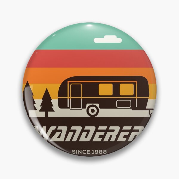 Item preview, Esa vida de campamento | Wanderer sticker 02 designed and sold by ginokelleners.