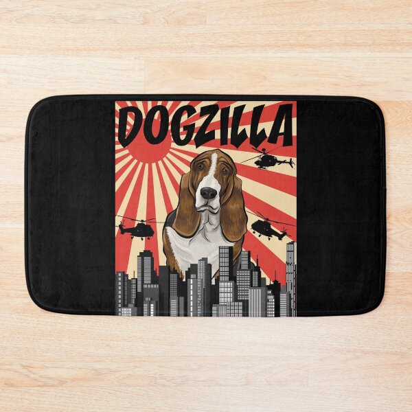 Item preview, Funny Retro Japanese Dogzilla Basset Hound designed and sold by Fair-Tees.