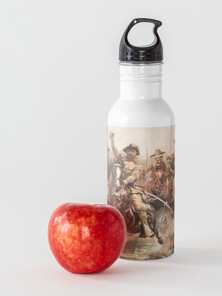 Alternate view of Teddy Roosevelt and The Rough Riders Charging Into Battle Water Bottle