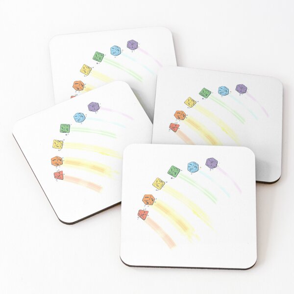 Item preview, Dice Rainbow WHITE designed and sold by BoxMountain.