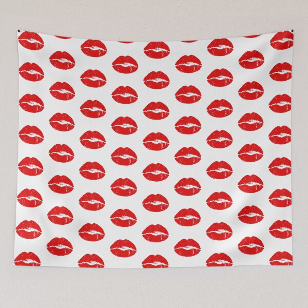 Item preview, red lips should be kissed designed and sold by MadandMean.