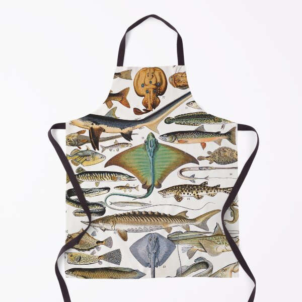 Item preview, Adolphe Millot - Poissons A - French vintage nautical poster designed and sold by DejaVuStudio.