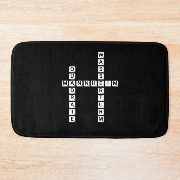 Item preview, Mannheim Squares Scrabble Black Edition designed and sold by GeogDesigns.