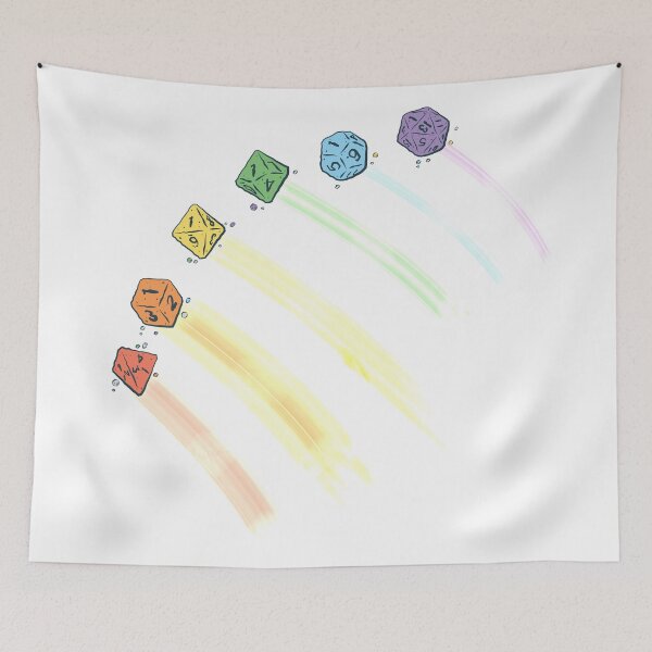 Item preview, Dice Rainbow WHITE designed and sold by BoxMountain.