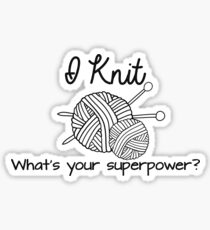 I Knit Sticker