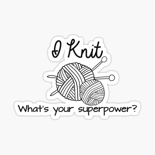 I Knit Sticker