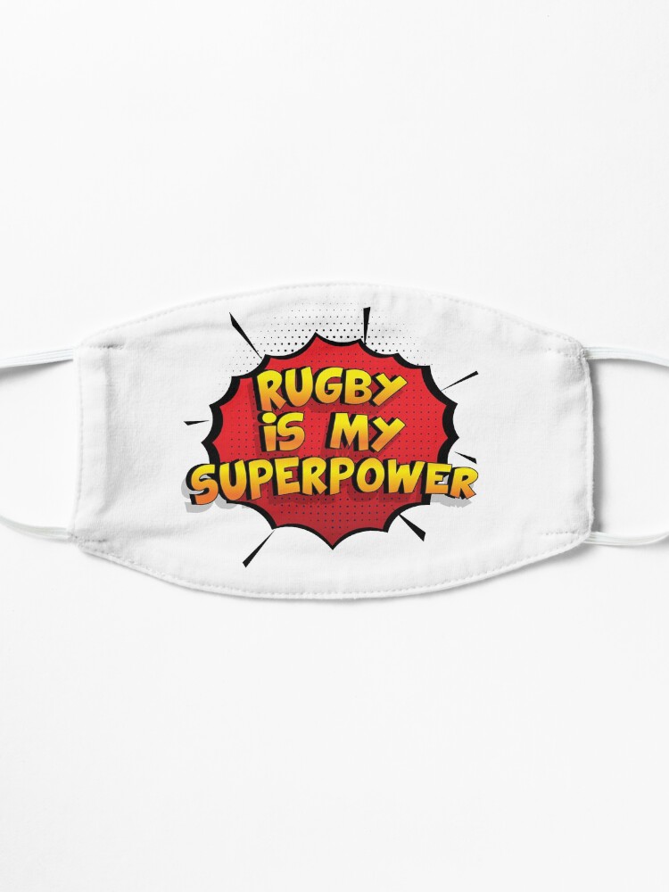 Alternative Ansicht von Rugby ist mein Superpower Lustiges Rugby Designgeschenk Maske