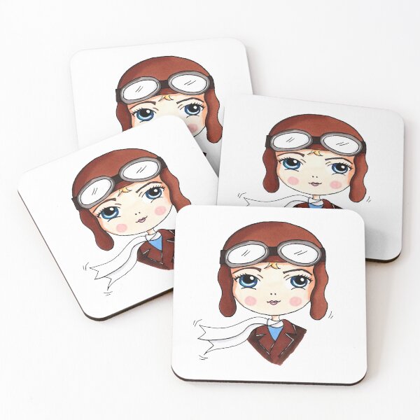 Item preview, Amelia Earhart Cartoon Drawing designed and sold by Feeling Artsy.