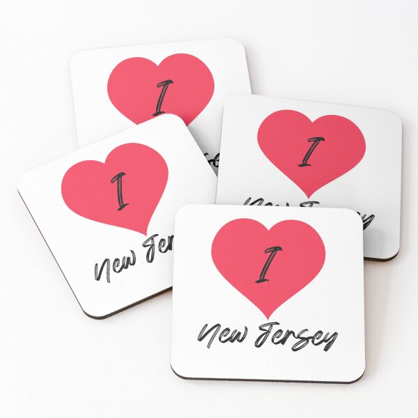 Item preview, I love New Jersey (Red & Black) designed and sold by elmerdante.