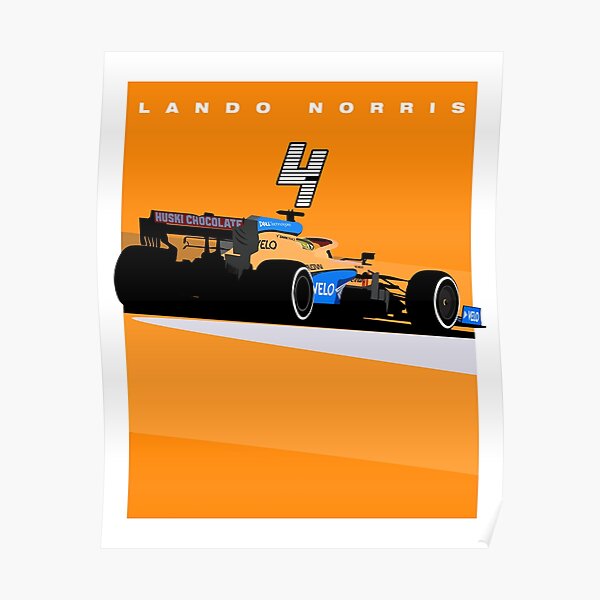 Lando Norris McLaren MCL35M F1 Metal Sign Wall Art Scuderia GP
