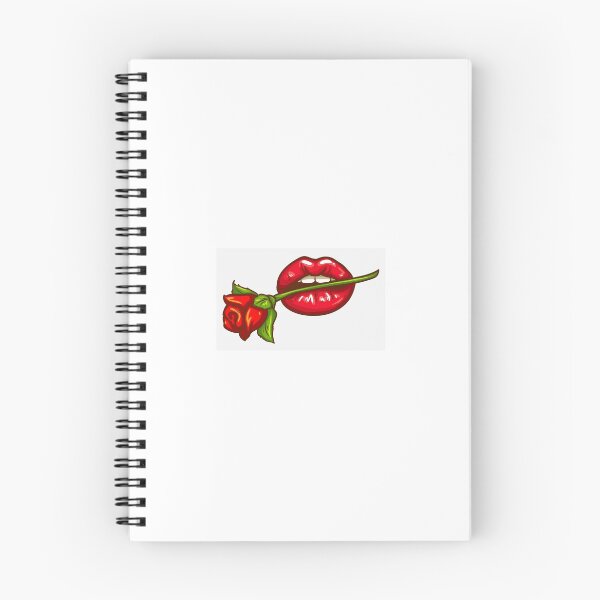 Item preview, cartoon lips with rose designed and sold by unicorn-1.