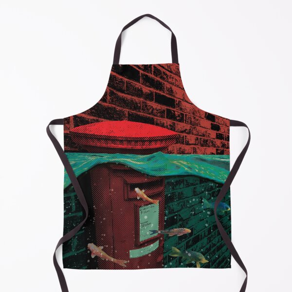 Item preview, Pillarbox Postbox Global Warming city vision pop art designed and sold by JillBusbyArt.