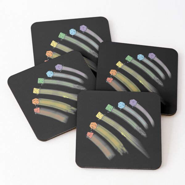 Item preview, Dice Rainbow BLACK designed and sold by BoxMountain.