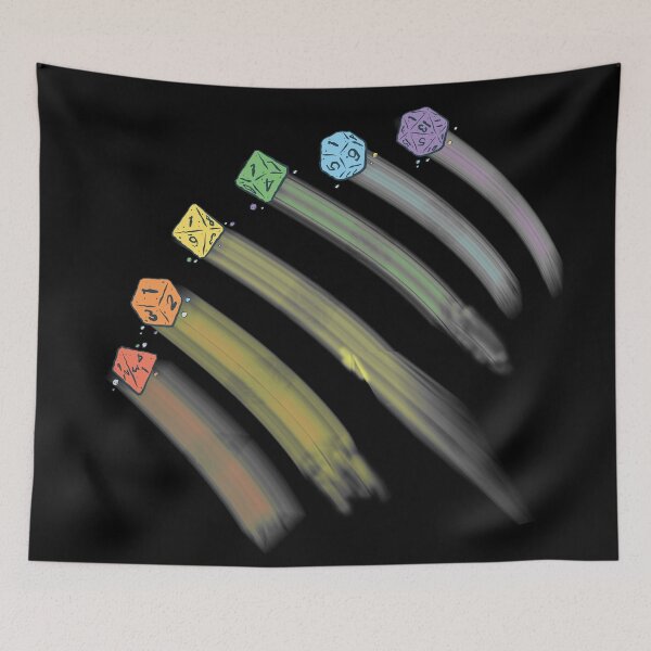 Item preview, Dice Rainbow BLACK designed and sold by BoxMountain.
