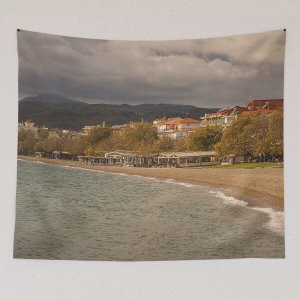 Item preview, Nafpaktos Beach designed and sold by KensLensDesigns.