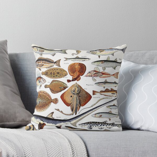 Item preview, Adolphe Millot - Poissons B - French vintage nautical poster designed and sold by DejaVuStudio.