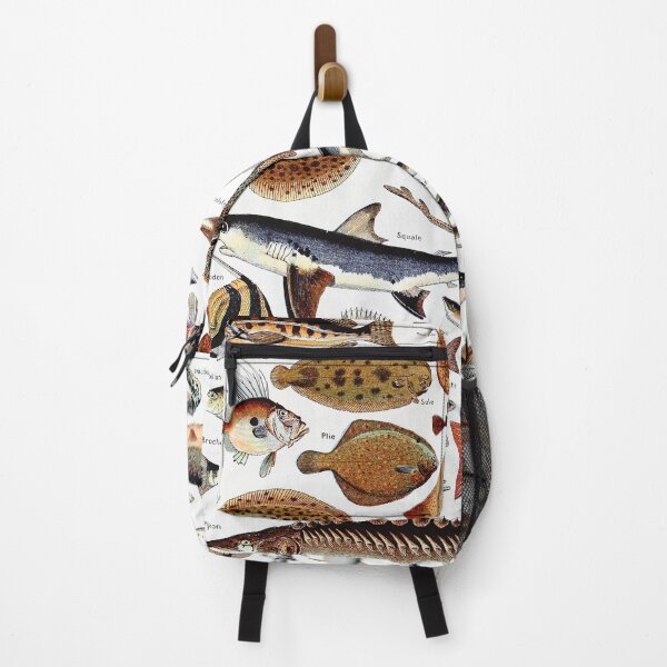 Item preview, Adolphe Millot - Poissons B - French vintage nautical poster designed and sold by DejaVuStudio.